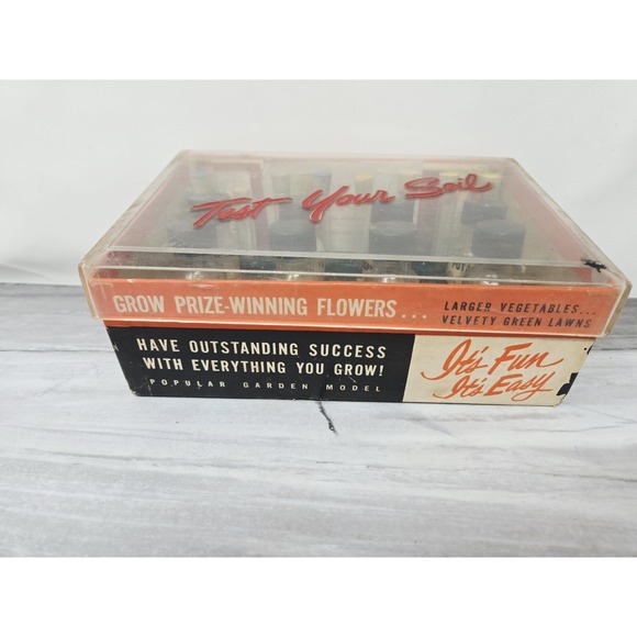 Vintage Sudbury Soil Test Kit Complete 1950s Garden Chemistry Set Gardener Decor - Picture 14 of 16